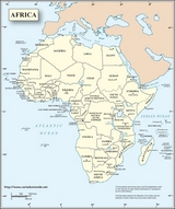 Carte Afrique Anglais