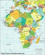 Afrika Politische Landkarte