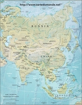 Mapa fizyczna Azji