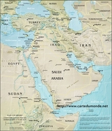 Mapa fizyczna Bliski Wschód