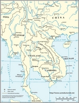 Región del Mekong Mapa