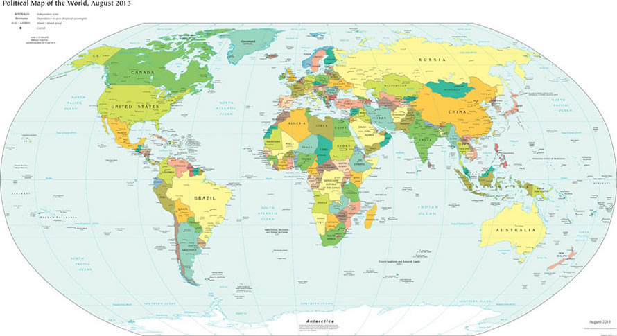 carte du monde gratuite