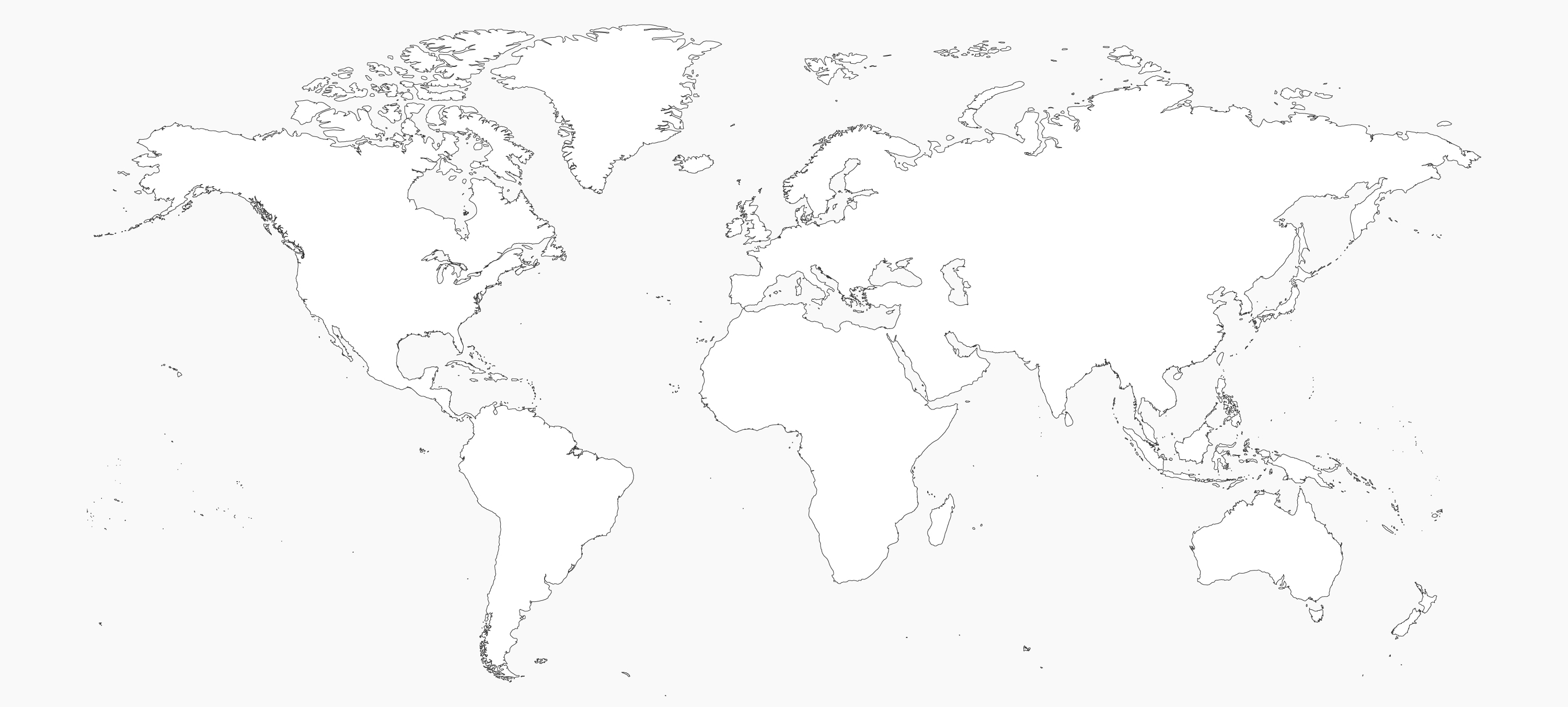 Cartes du monde vierge - world-maps