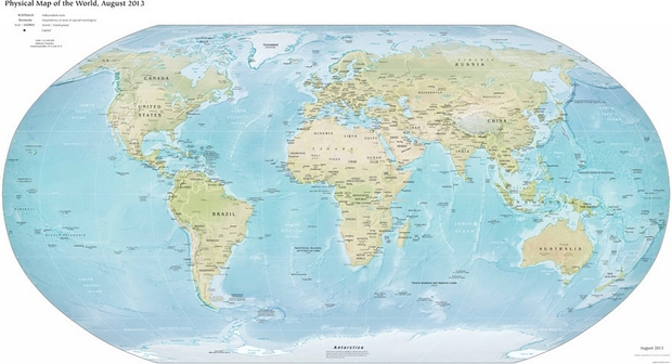 Carte du monde à imprimer