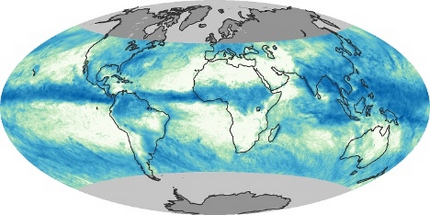 Mapa świata Suma opadów