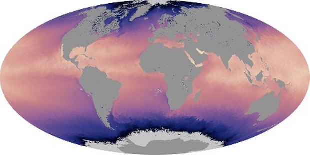 Carte du Monde Température de surface