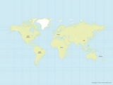 Carte du Monde continent