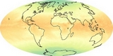 Mapa del Mundo radiación neta
