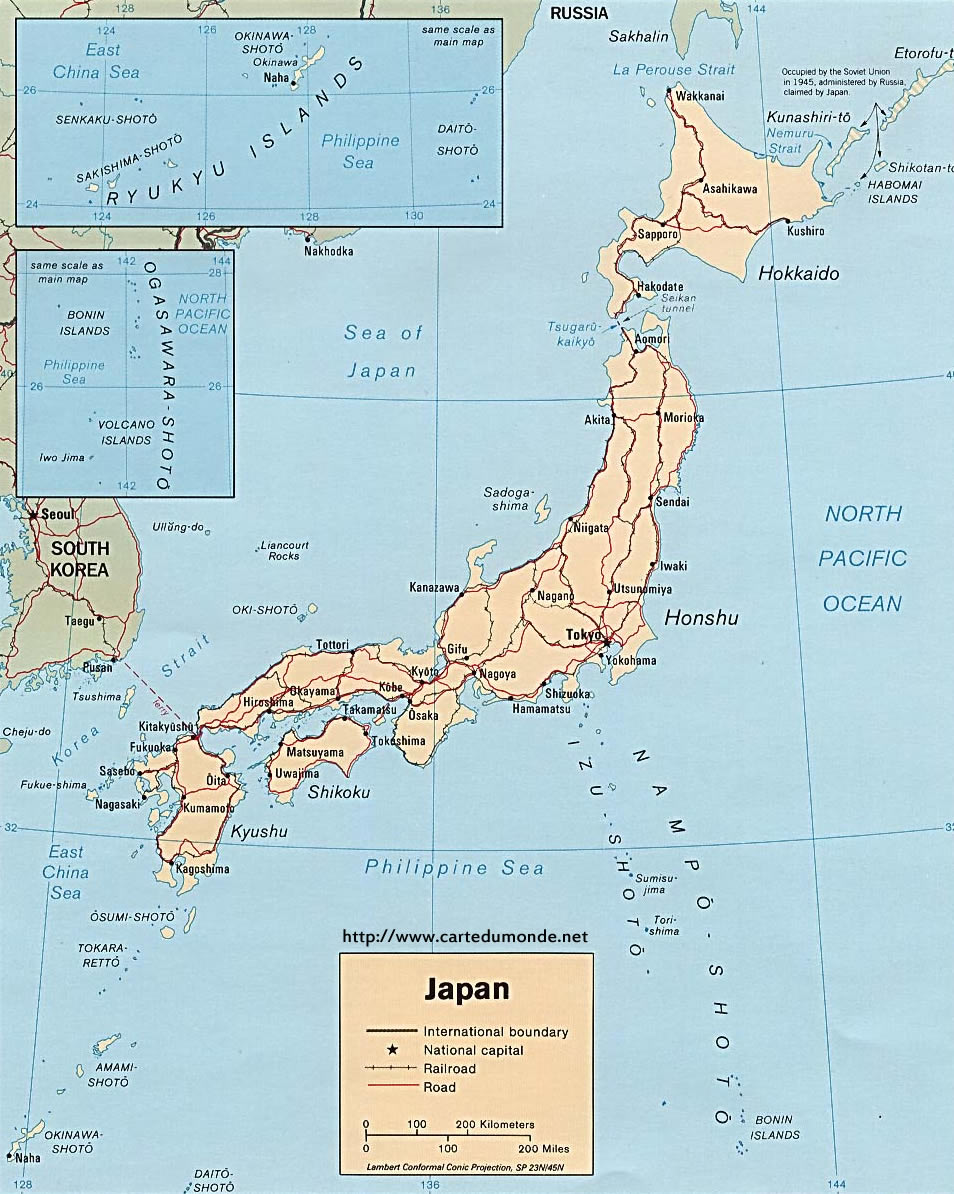 Cartes du Japon