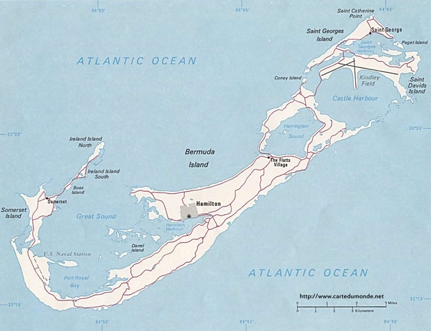 Karte Bermuda