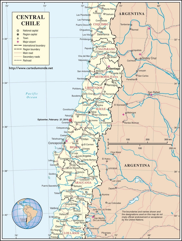 Map Chile