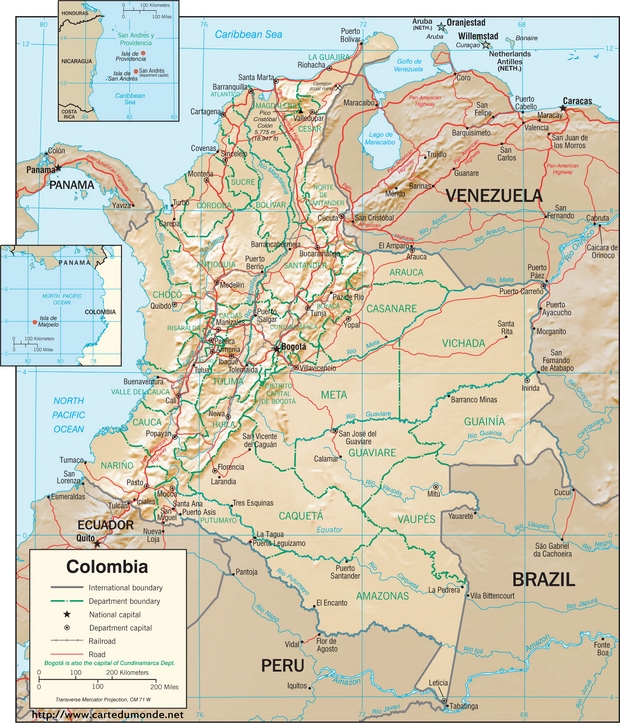 Map Colombia