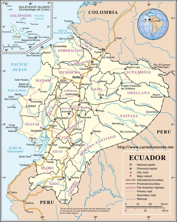 Mapa Ecuador