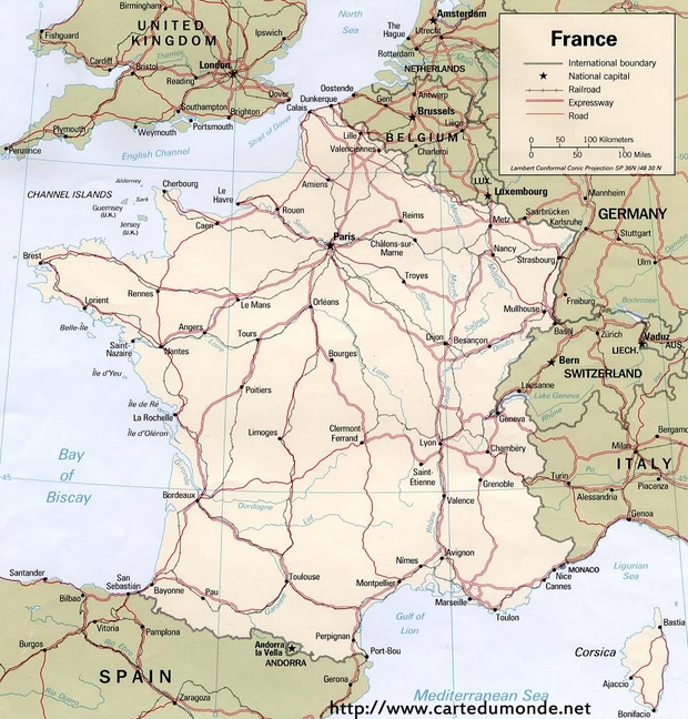 Mapa Francia