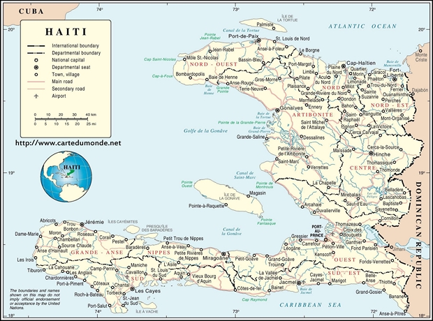 Kaart Haïti