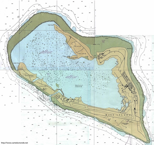 Mapa Stany Zjednoczone Dalekich Wysp Mniejszych