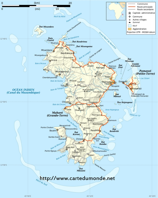 Mapa Mayotte