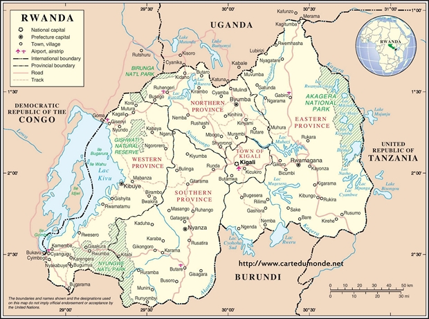 Map Rwanda