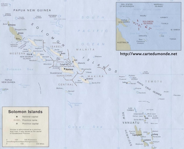 Karte Solomon