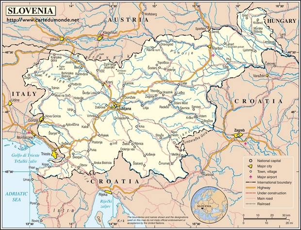 Map Slovenia