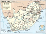 Mapa Sudáfrica