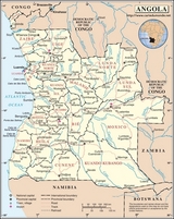 Map Angola