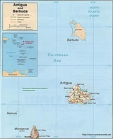 Mapa Antigua y Barbuda