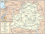 Mapa Bielorrusia
