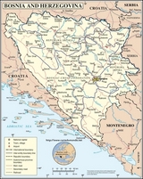 Map Bosnia and Herzegovina