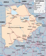 Map Botswana