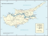 Mapa Chipre