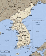 Map South Korea