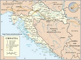 Kaart Kroatië