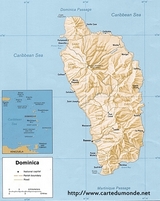 Mapa Dominique