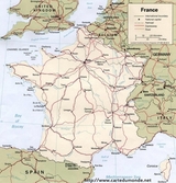 Mapa Francja