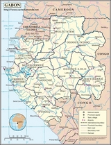 Mapa Gabón