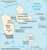 Karte Guadeloupe