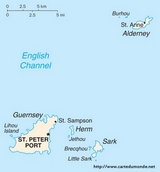 Mapa Guernsey