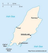 Kaart Isle of Man