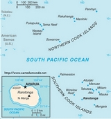 Carte Îles Cook