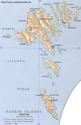 Kaart Faeröer