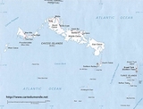 Mapa Turquía y Caicos