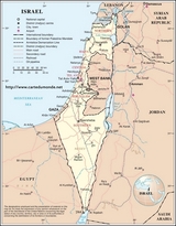 Mapa Izrael