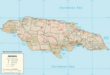 Kaart Jamaica
