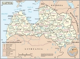 Mapa Letonia