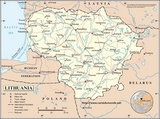 Mapa Lituania