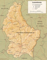 Mapa Luksemburg