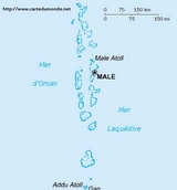 Karte Malediven