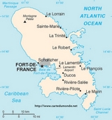 Map Martinique