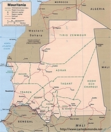 Mapa Mauretania